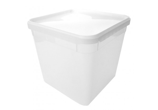4 LITRE SQUARE TAMPER EVIDENT NATURAL TUB 4 LITRE SQUARE TAMPER EVIDENT NATURAL TUB